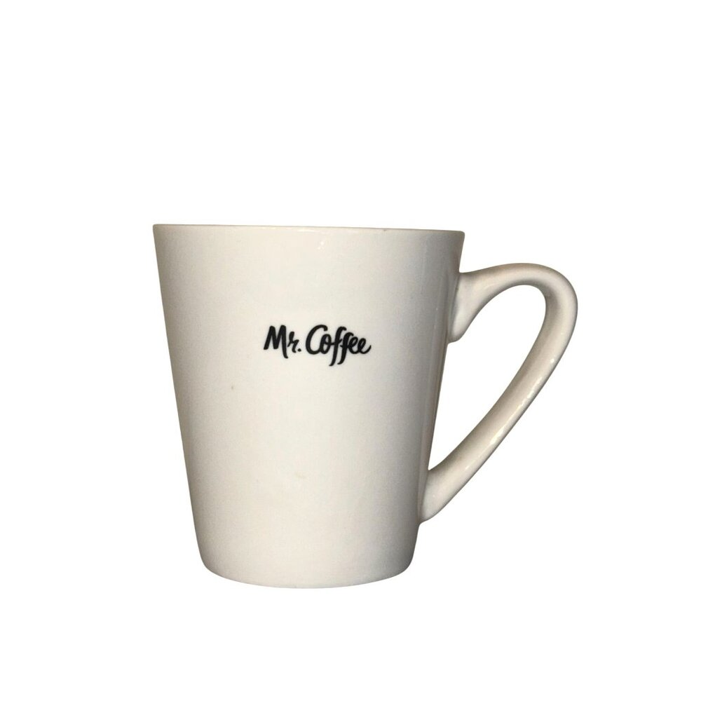 Mr. Coffee White Ceramic Mug